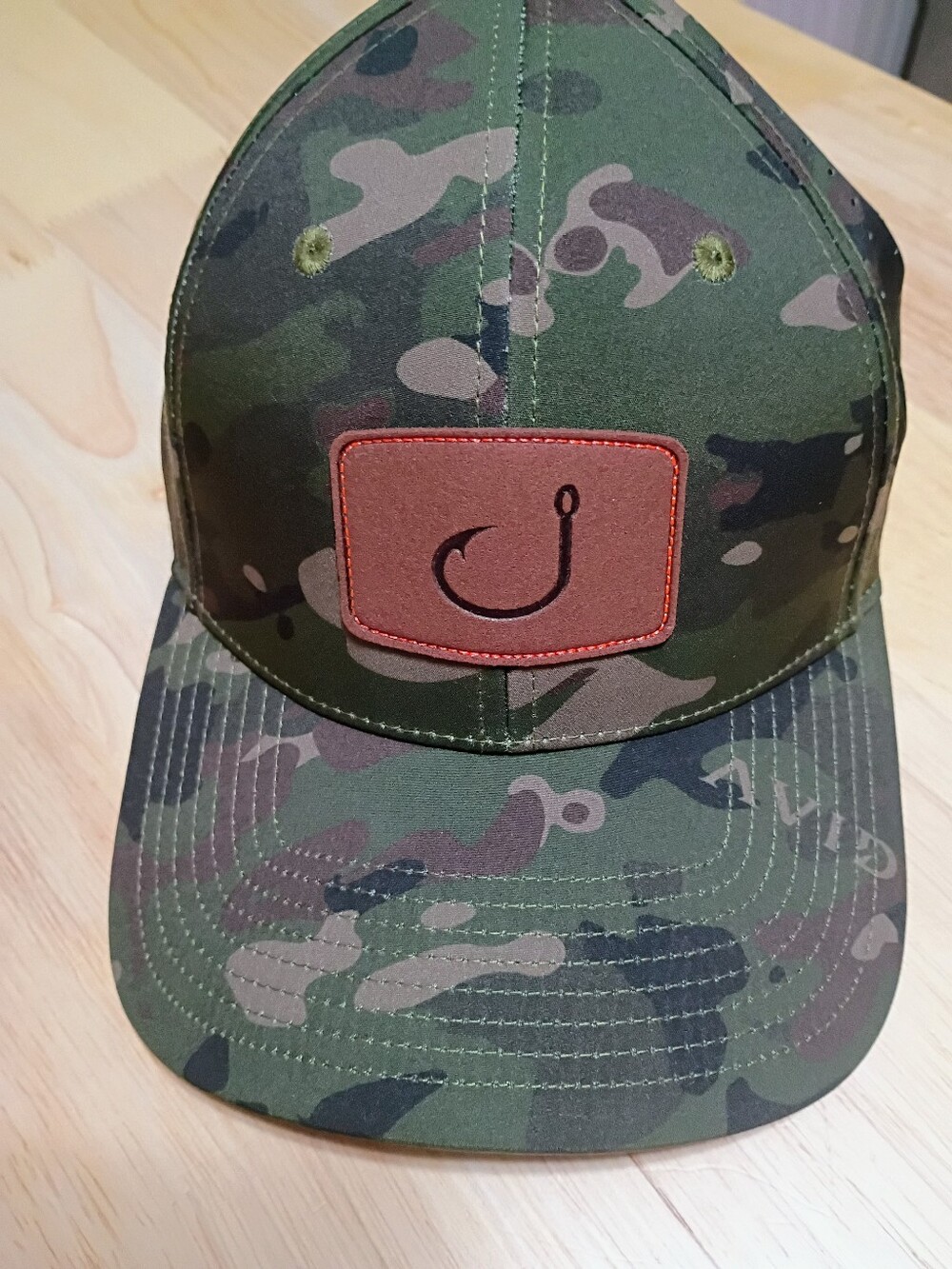 AVID Camo Fishing Hook Patch Trucker Cap - Olive Green
